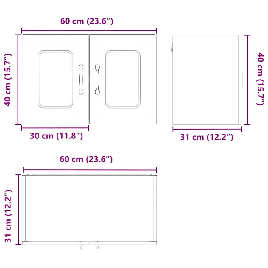 Panneau de lave-vaisselle Kalmar 2 pcs Chêne artisanal - 14
