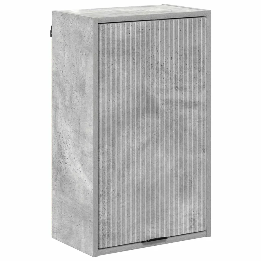 Cabinet de salle de bain Gris béton 39 x 23,5 x 65 cm - 2