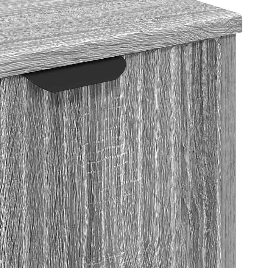 Ensemble de mobilier de salle de bain 3 pcs Sonoma gris - 11