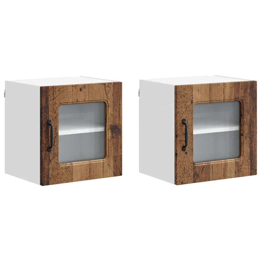 Panneau de lave-vaisselle Kalmar 2 pcs Bois ancien - 2