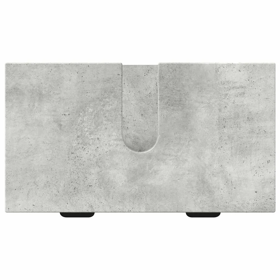 Ensemble de mobilier de salle de bain avec tiroir Gris béton - 9