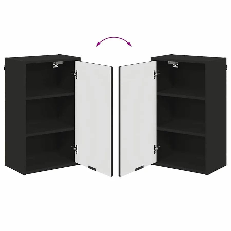 Ensemble de mobilier de salle de bain avec tiroir Noir - 11