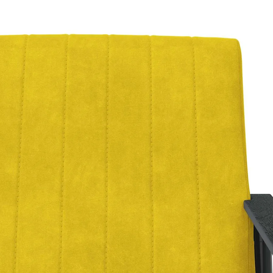 fauteuil Jaune 59 x 75 x 78 cm Velours - 7