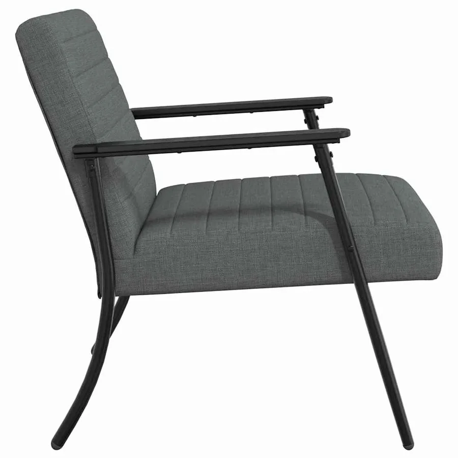 fauteuil Gris foncé 59 x 75 x 78 cm tissu - 5