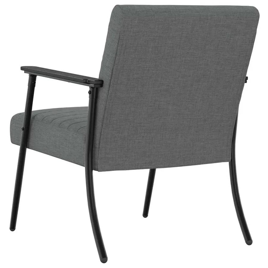 fauteuil Gris foncé 59 x 75 x 78 cm tissu - 6