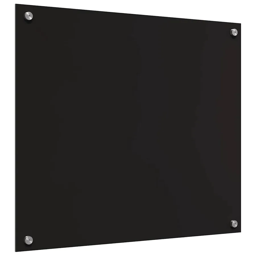 Crédence de cuisine 2 pcs Noir 70 x 60 cm verre trempé - 6