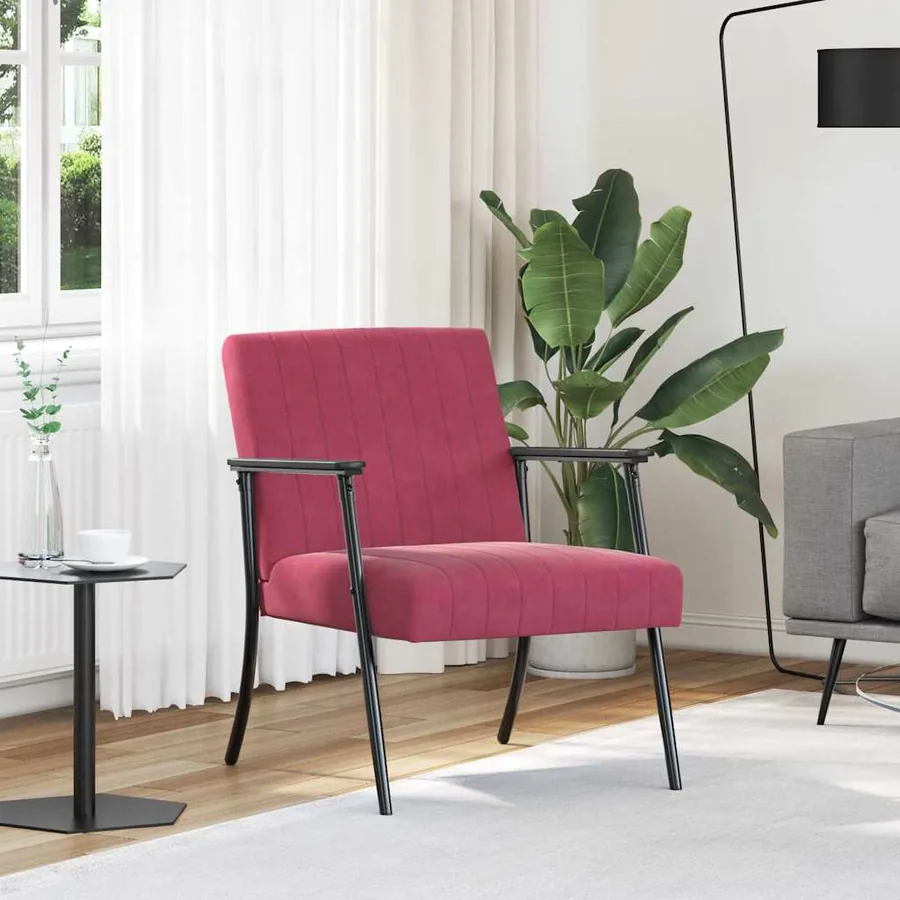 fauteuil Bordeaux 59 x 75 x 78 cm Velours