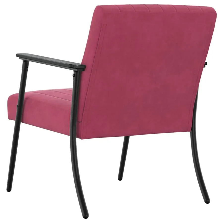 fauteuil Bordeaux 59 x 75 x 78 cm Velours - 6