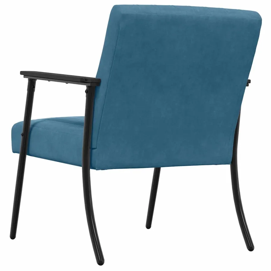 fauteuil Bleu 59 x 75 x 78 cm Velours - 6