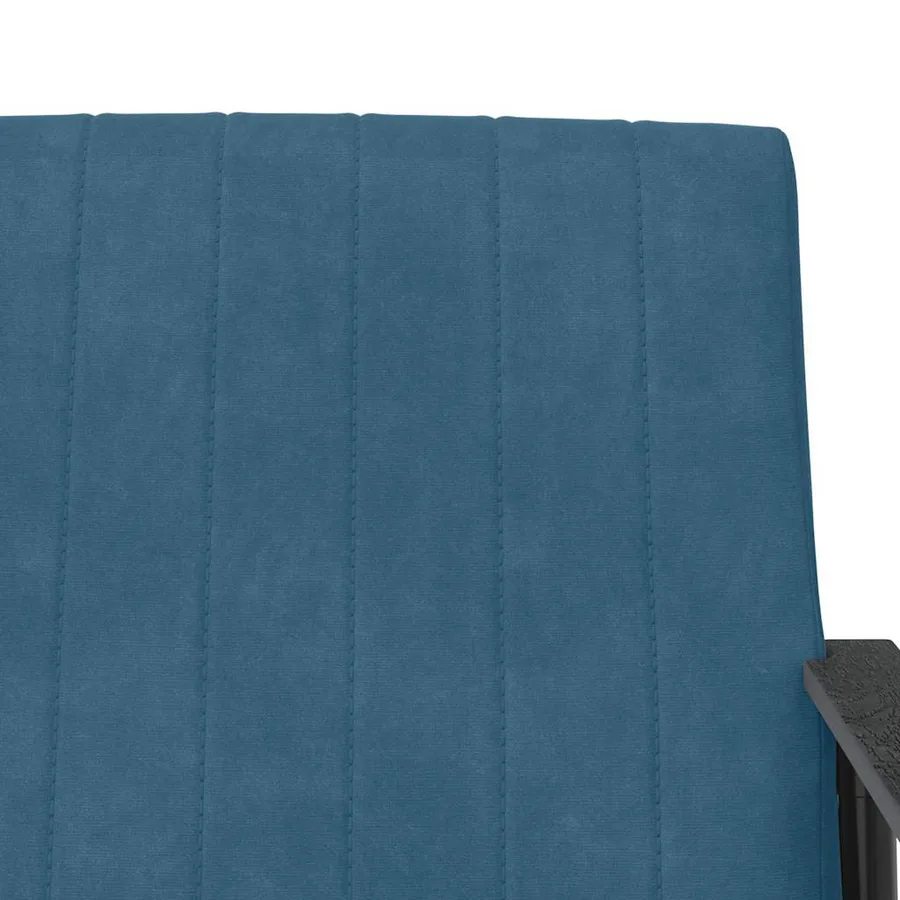 fauteuil Bleu 59 x 75 x 78 cm Velours - 7