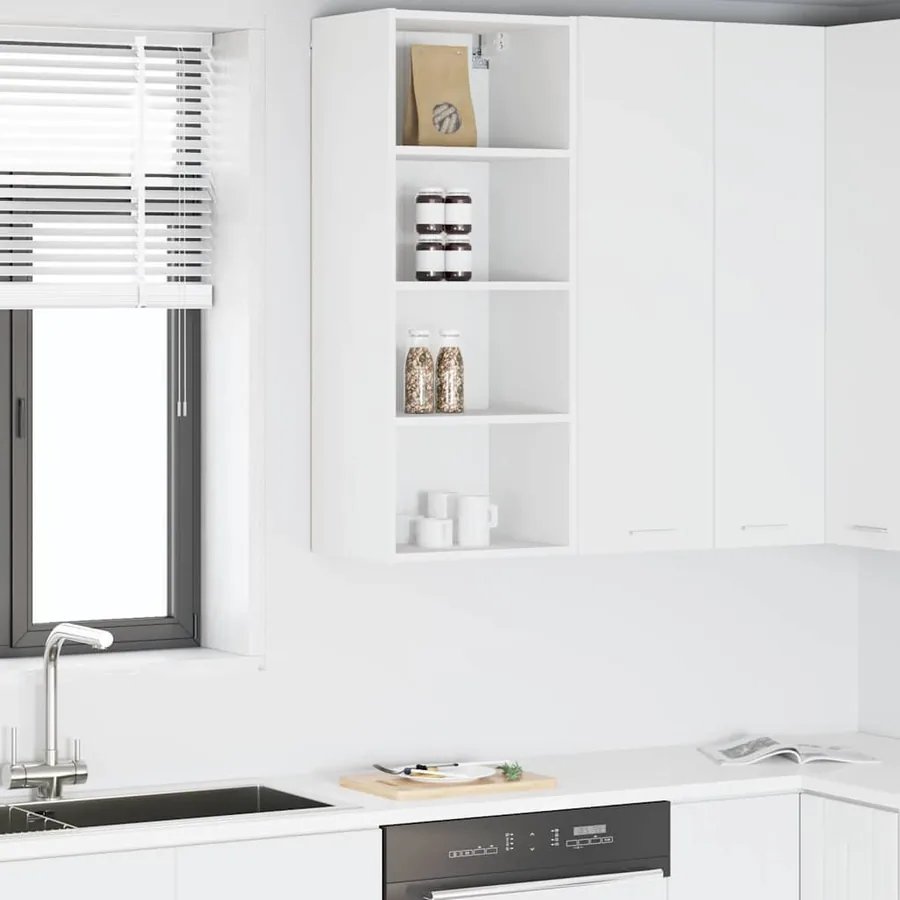 Armoire suspendue Blanc 40 x 29,5 x 100 cm Bois d'ingénierie