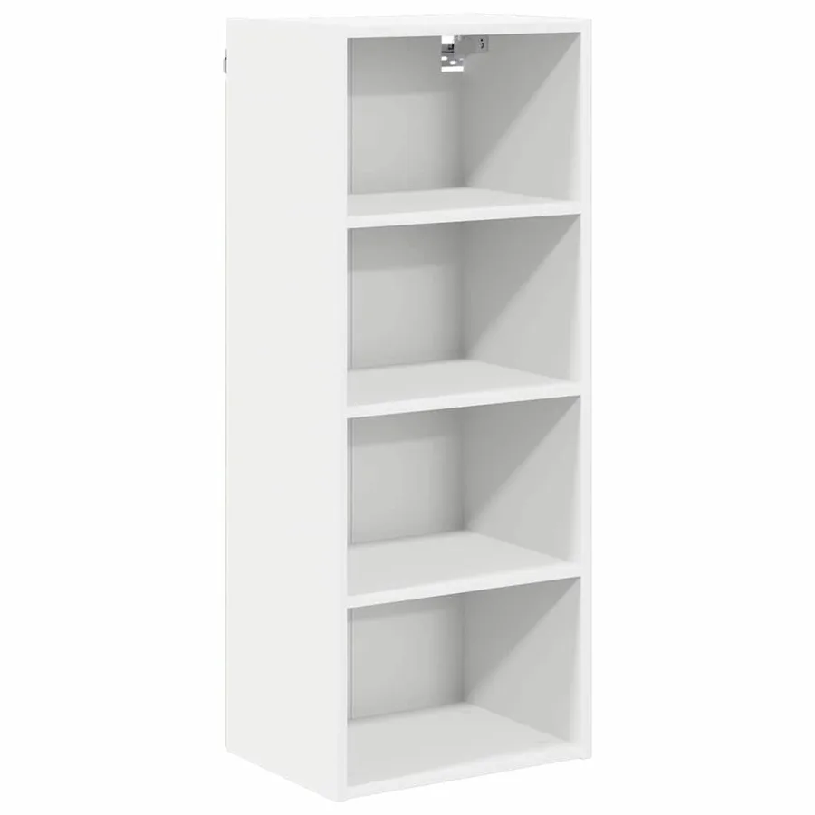 Armoire suspendue Blanc 40 x 29,5 x 100 cm Bois d'ingénierie - 2