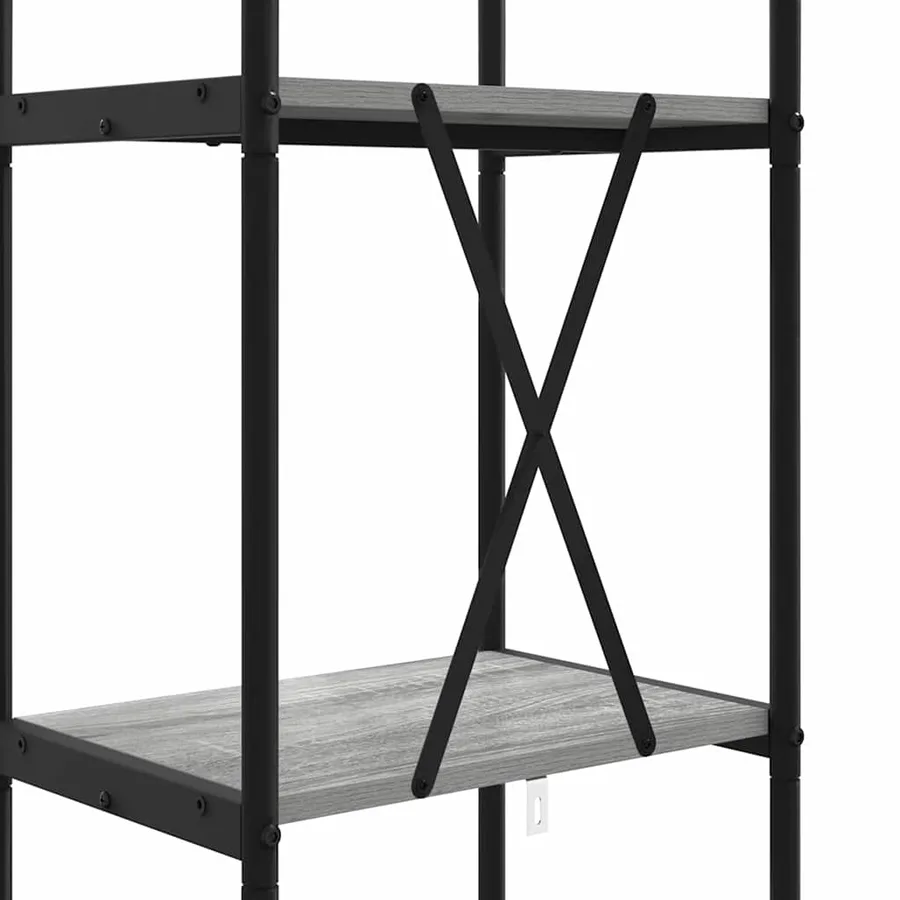 Étagère Gris Sonoma 40 x 30 x 183 cm Bois d'ingénierie - 9