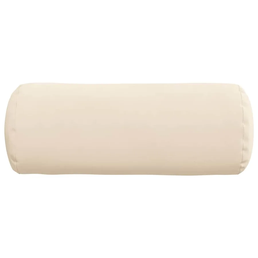 Coussins d'accent 2 pcs Beige Ø 15 x 40 cm Tissu en microfibre - 6