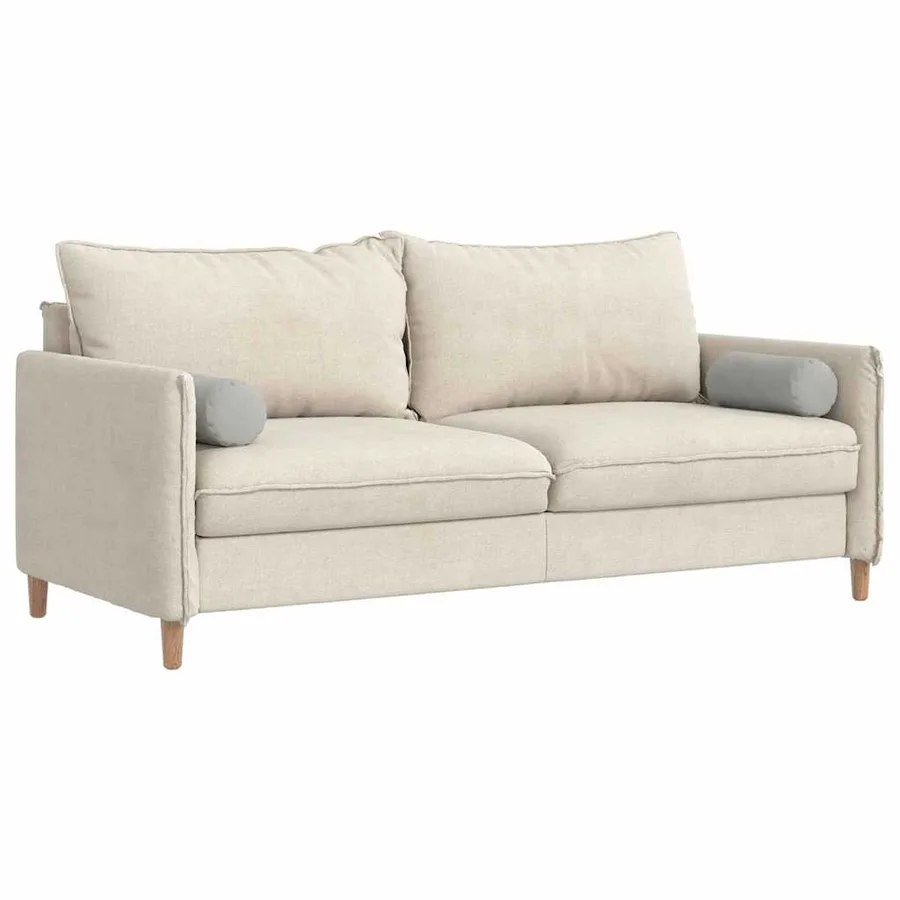Coussins d'accent 2 pcs Gris clair Ø 15 x 40 cm - 3