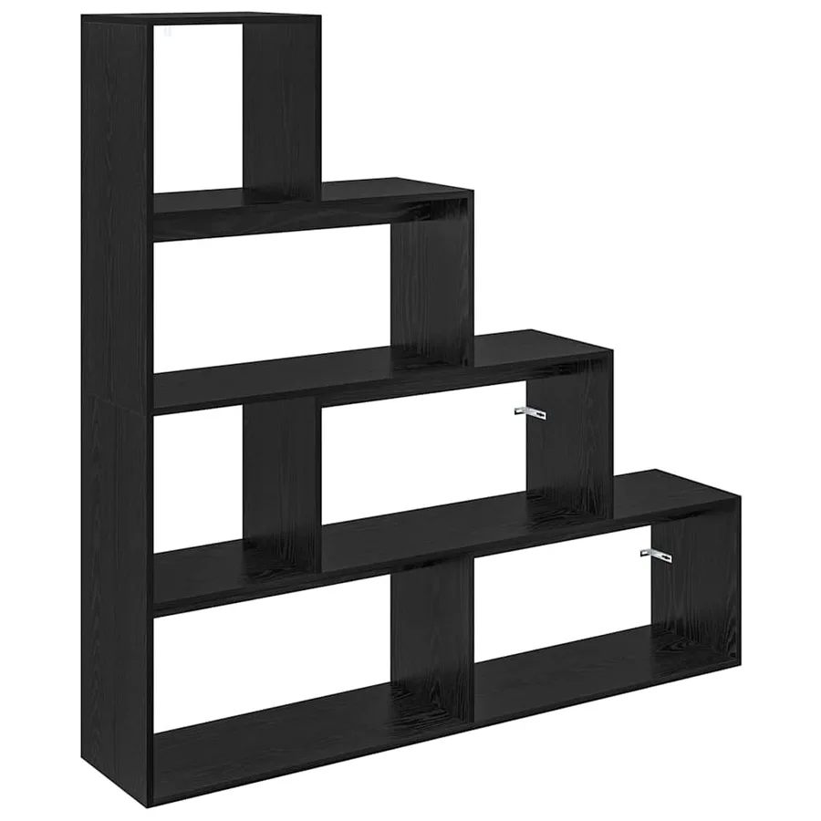Cloison Bibliothèque Chêne noir 143,5 x 29 x 143,5 cm - 2