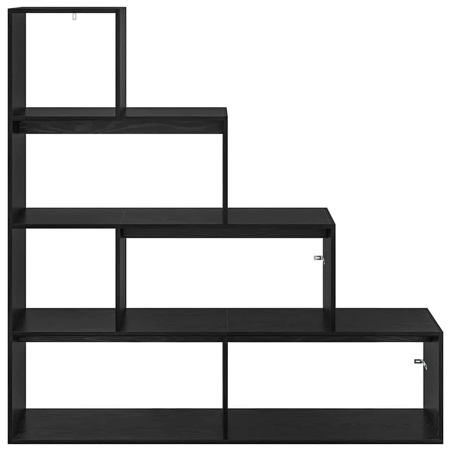 Cloison Bibliothèque Chêne noir 143,5 x 29 x 143,5 cm - 5