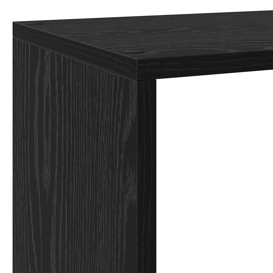 Cloison Bibliothèque Chêne noir 143,5 x 29 x 143,5 cm - 7