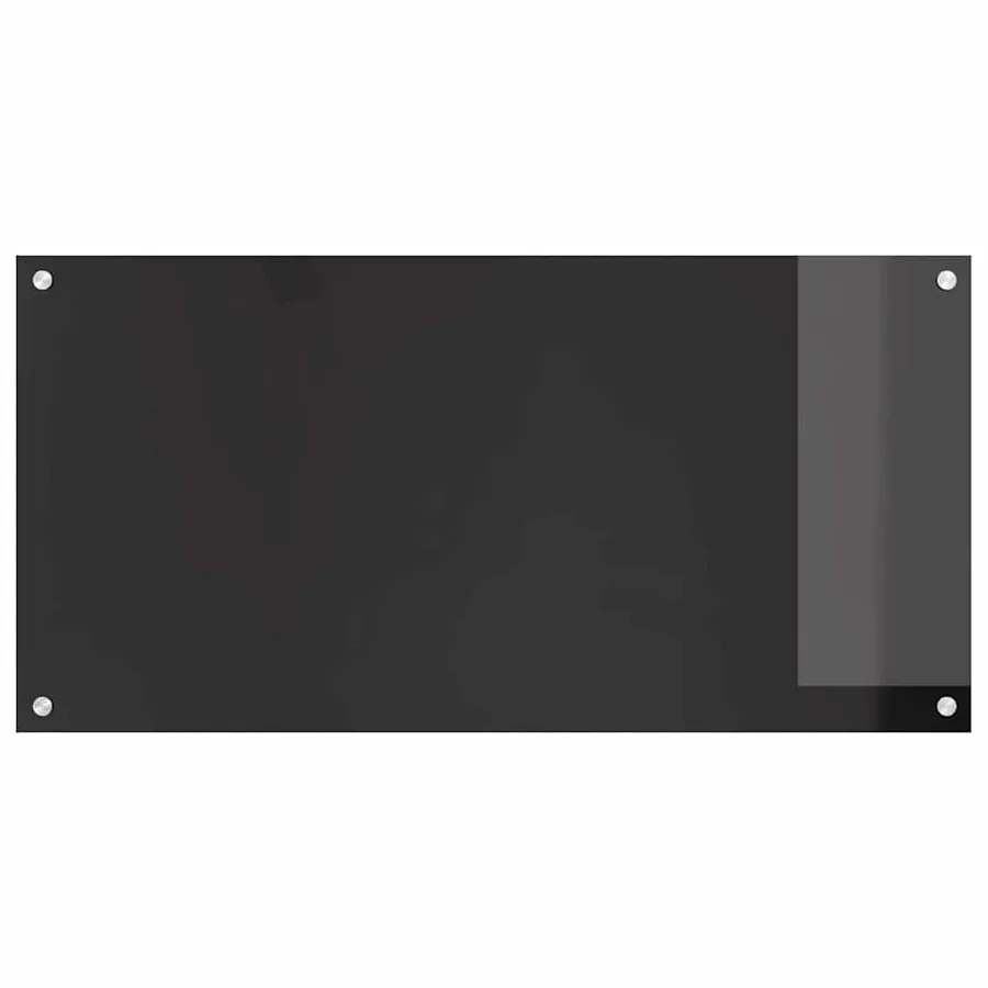 Crédence de cuisine 2 pcs Noir 100 x 50 cm verre trempé - 4