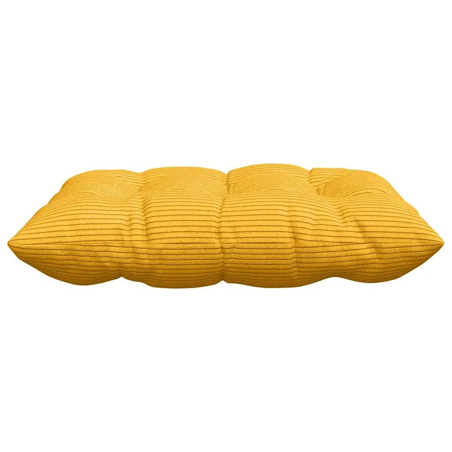 Coussins de siège 4 pcs Jaune clair 40 x 40 x 6 cm - 6