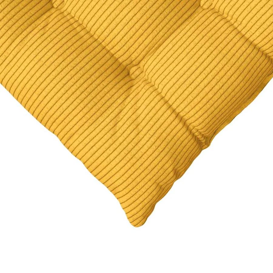Coussins de siège 4 pcs Jaune clair 40 x 40 x 6 cm - 9