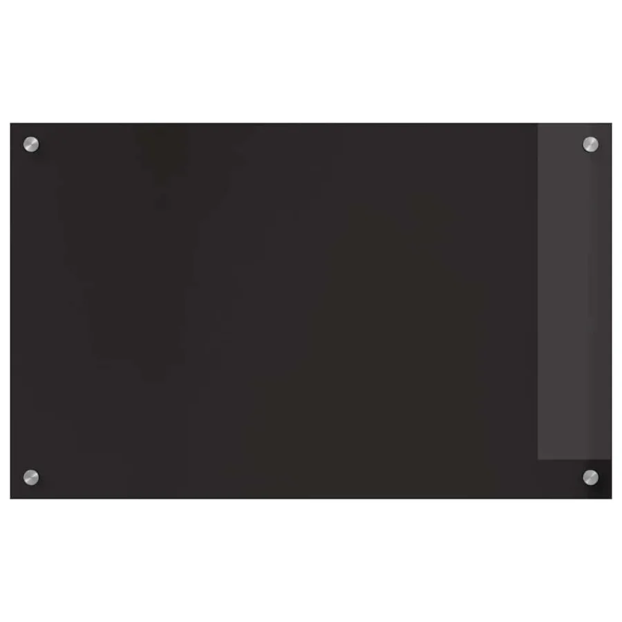 Crédence de cuisine 2 pcs Noir 80 x 50 cm verre trempé - 4