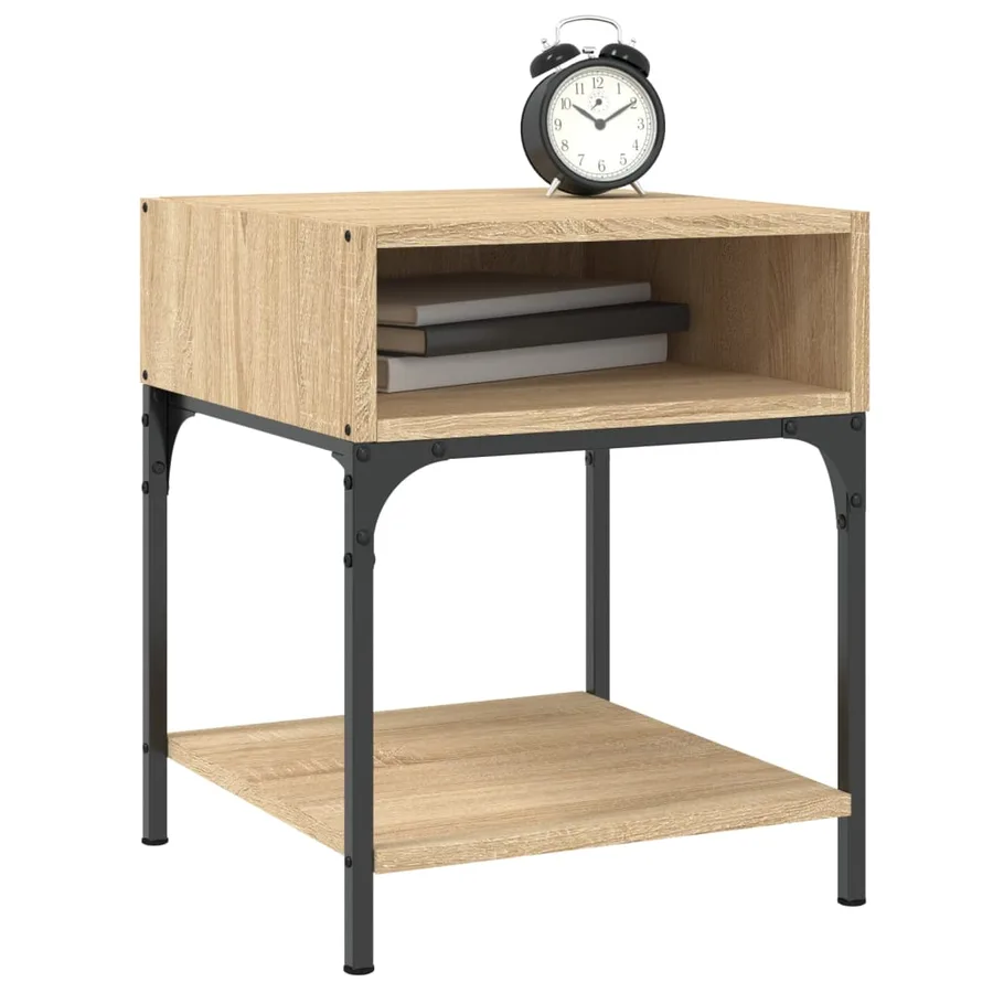 Table de chevet chêne sonoma 40x41x50 cm bois d'ingénierie - 3
