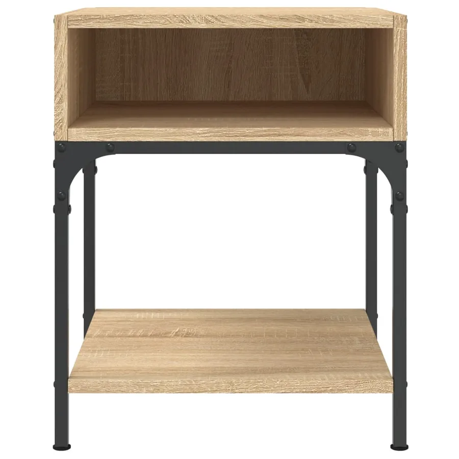 Table de chevet chêne sonoma 40x41x50 cm bois d'ingénierie - 4
