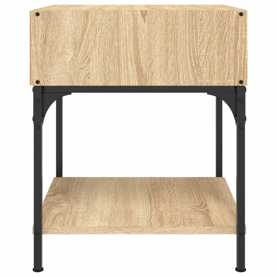 Table de chevet chêne sonoma 40x41x50 cm bois d'ingénierie - 5