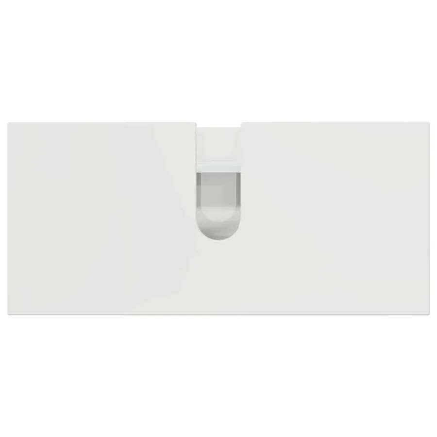Ensemble de mobilier de salle de bain 4 pcs Blanc brillant - 9