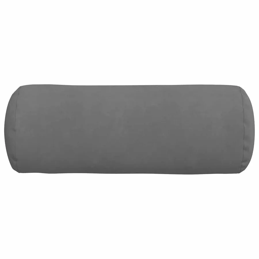 Coussins d'accent 2 pcs Gris foncé Ø 25 x 70 cm - 6