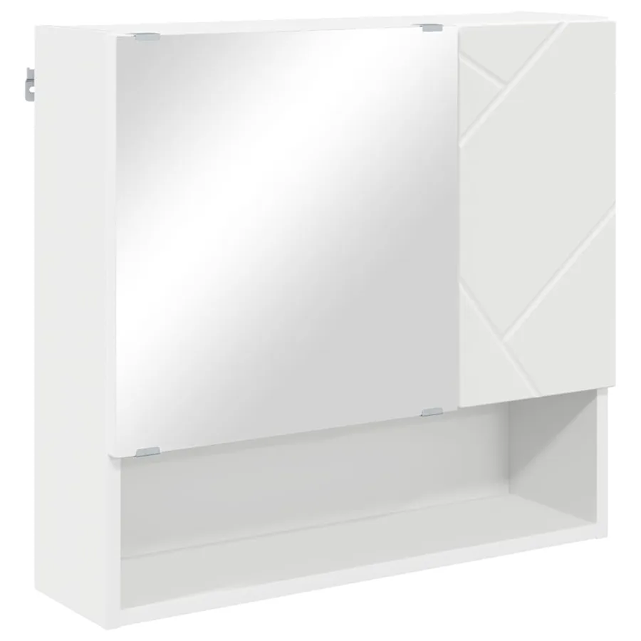 Ensemble de mobilier de salle de bain Montage mural 2 pcs Blanc - 6
