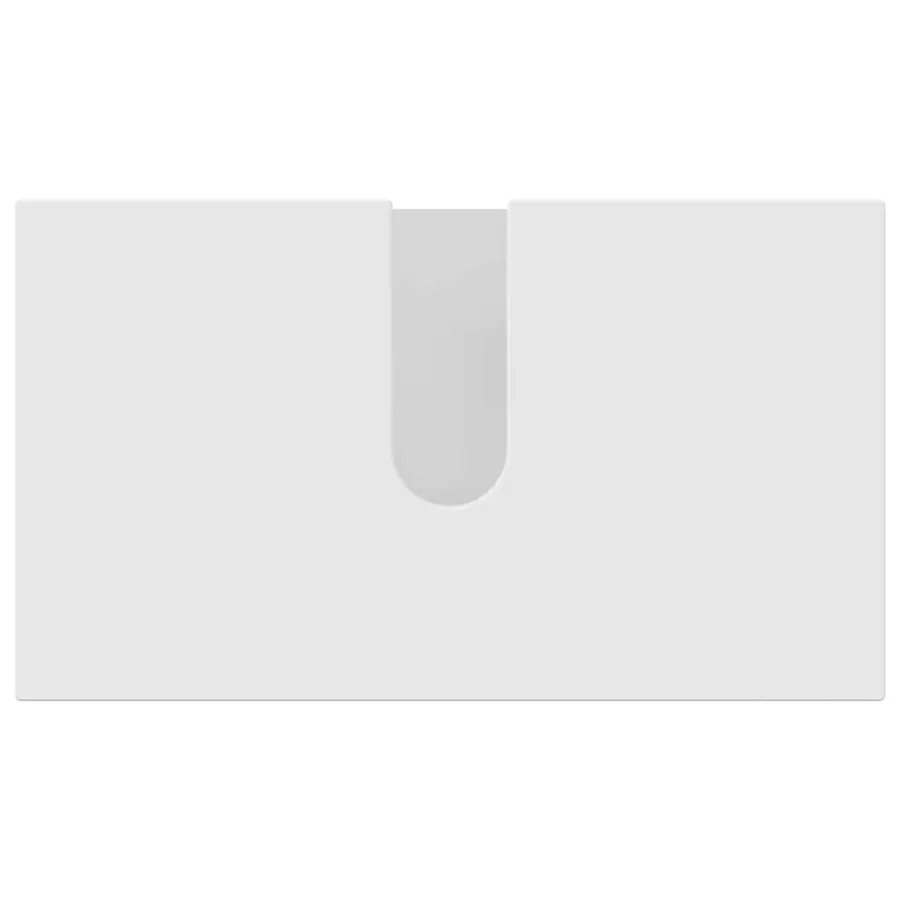 Ensemble de mobilier de salle de bain Montage mural 2 pcs Blanc - 7