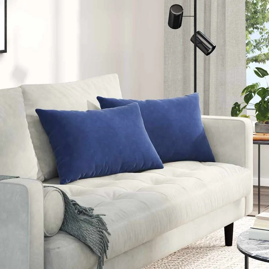 Coussins de canapé 2 pcs Bleu police 60 x 40 cm