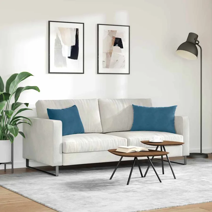 Coussins de canapé 2 pcs Bleu 60 x 40 cm - 4