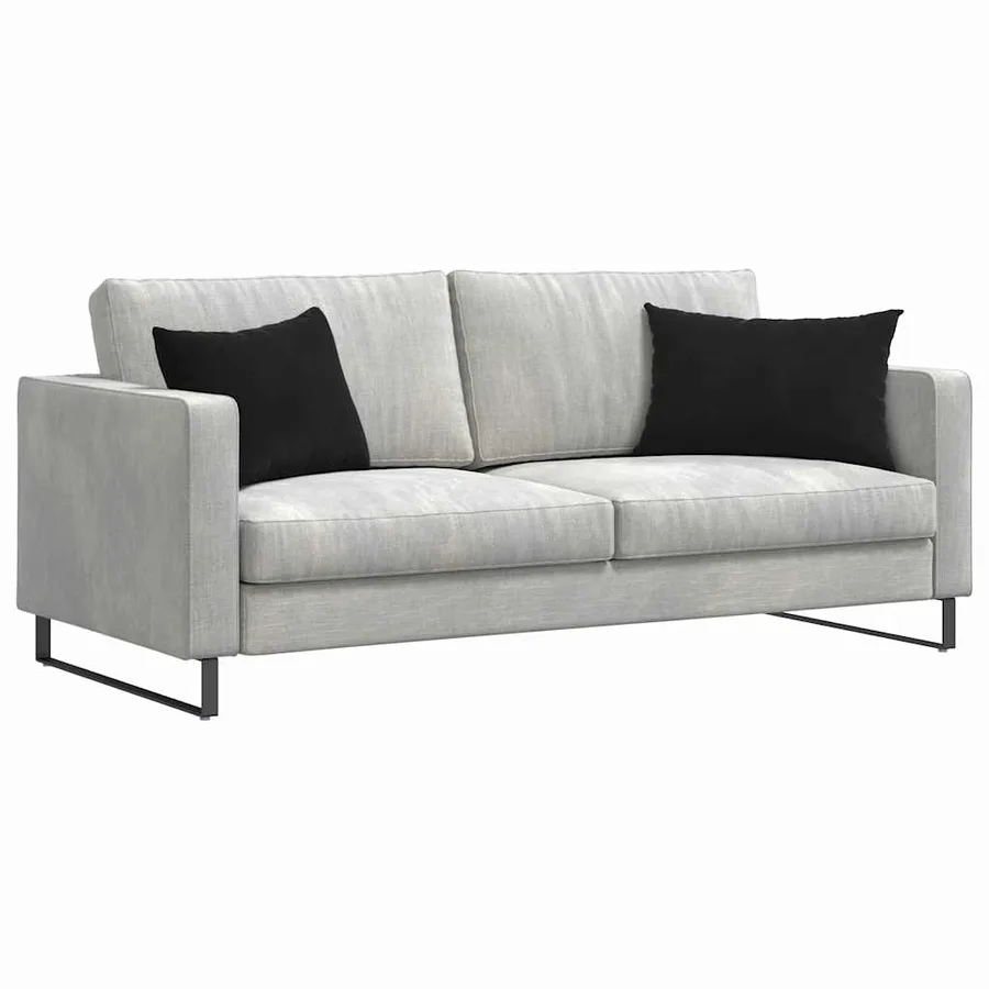 Coussins de canapé 2 pcs Noir 60 x 40 cm - 3