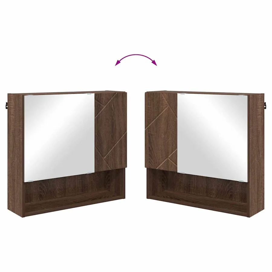 Ensemble de mobilier de salle de bain 3 pcs Chêne brun - 15