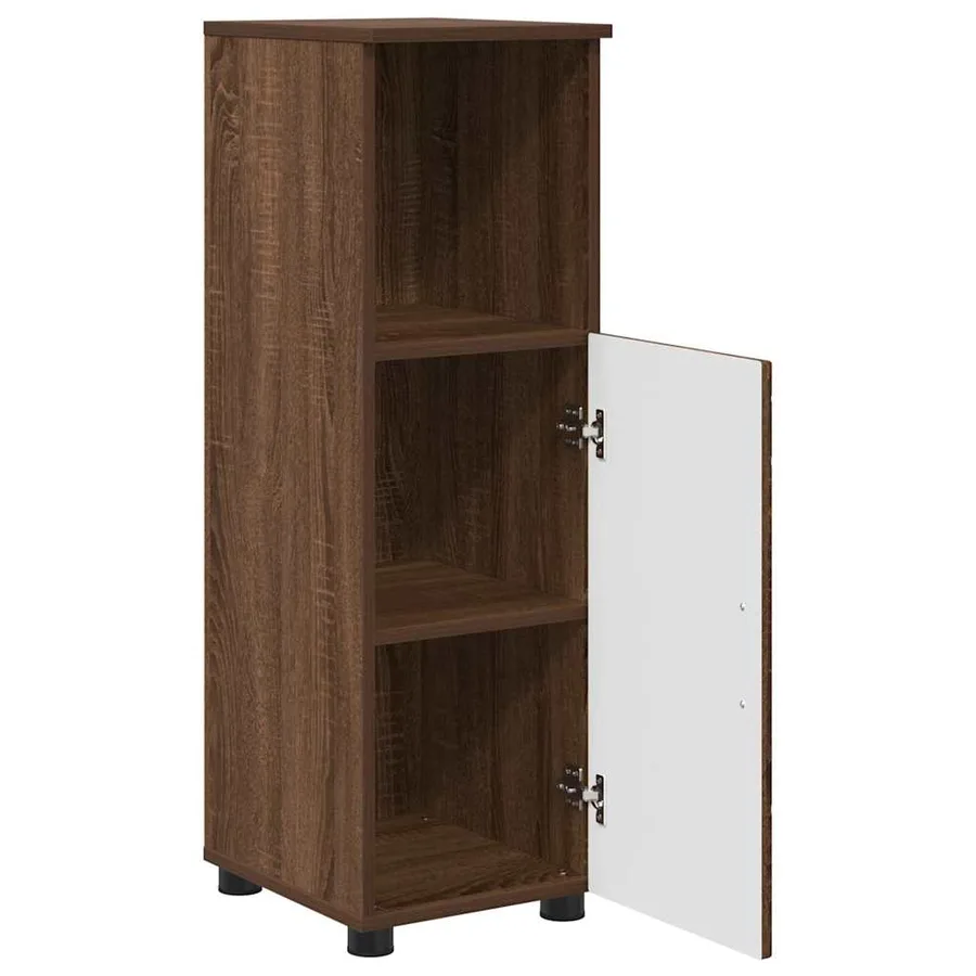 Ensemble de mobilier de salle de bain 3 pcs Chêne brun - 6