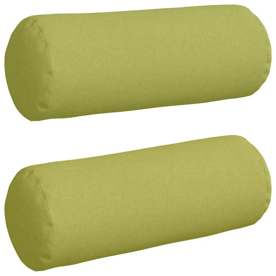Coussins d'accent 2 pcs Vert clair Ø 25 x 70 cm tissu - 2