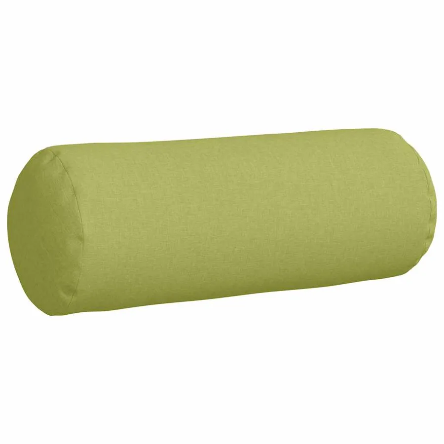 Coussins d'accent 2 pcs Vert clair Ø 25 x 70 cm tissu - 5
