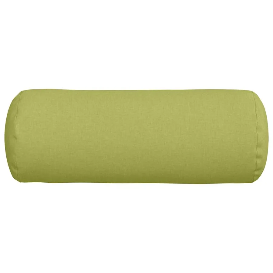 Coussins d'accent 2 pcs Vert clair Ø 25 x 70 cm tissu - 6