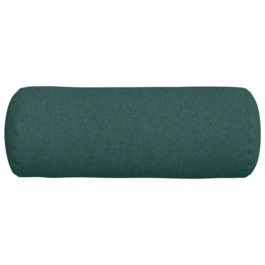 Coussins d'accent 2 pcs Vert foncé Ø 25 x 70 cm tissu - 6