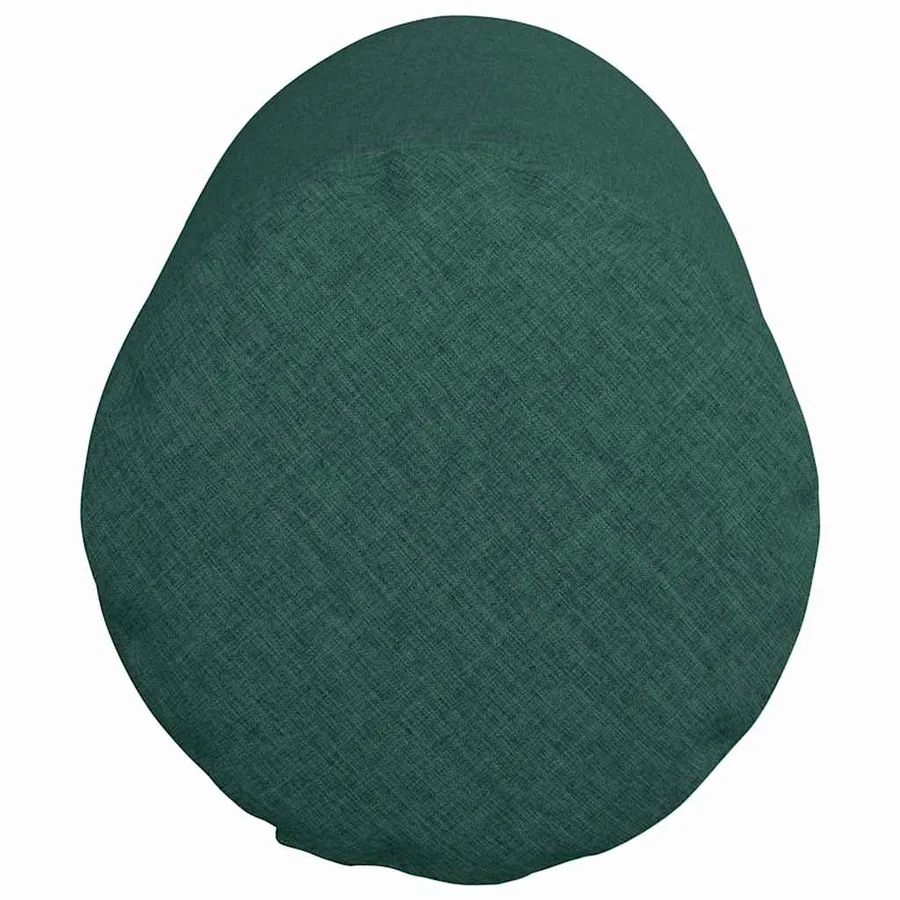 Coussins d'accent 2 pcs Vert foncé Ø 25 x 70 cm tissu - 7