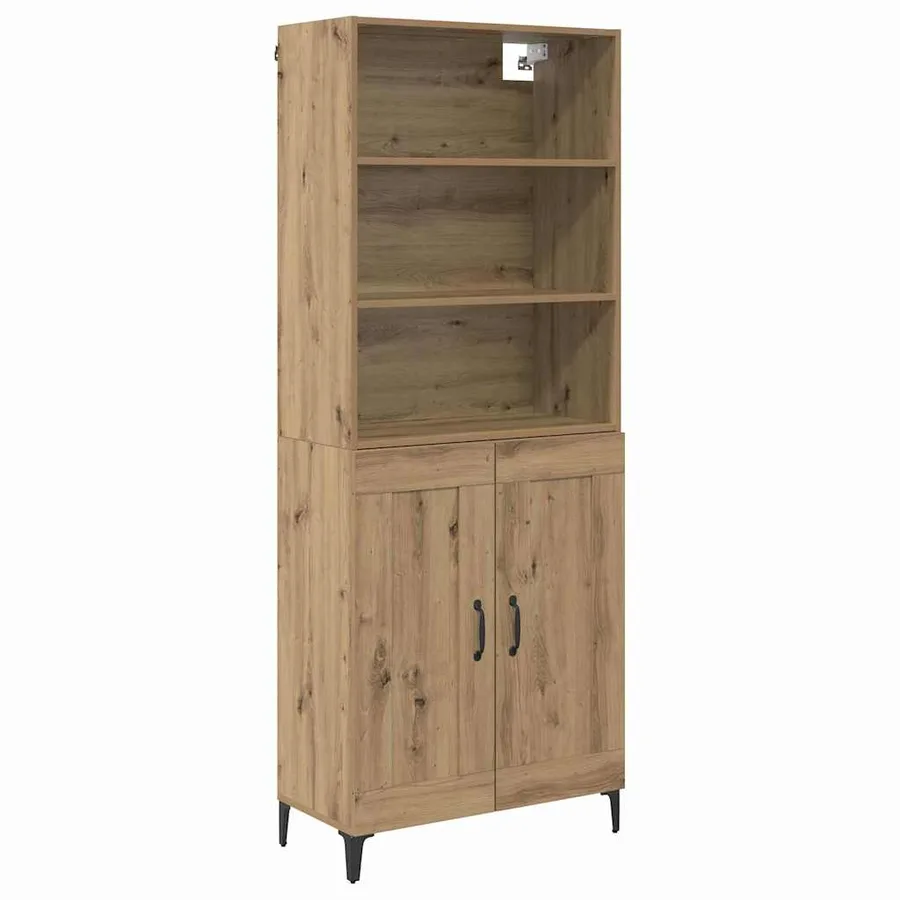 Haut Armoire 2 pcs chêne artisanal 69,5 x 34 x 180 cm - 2