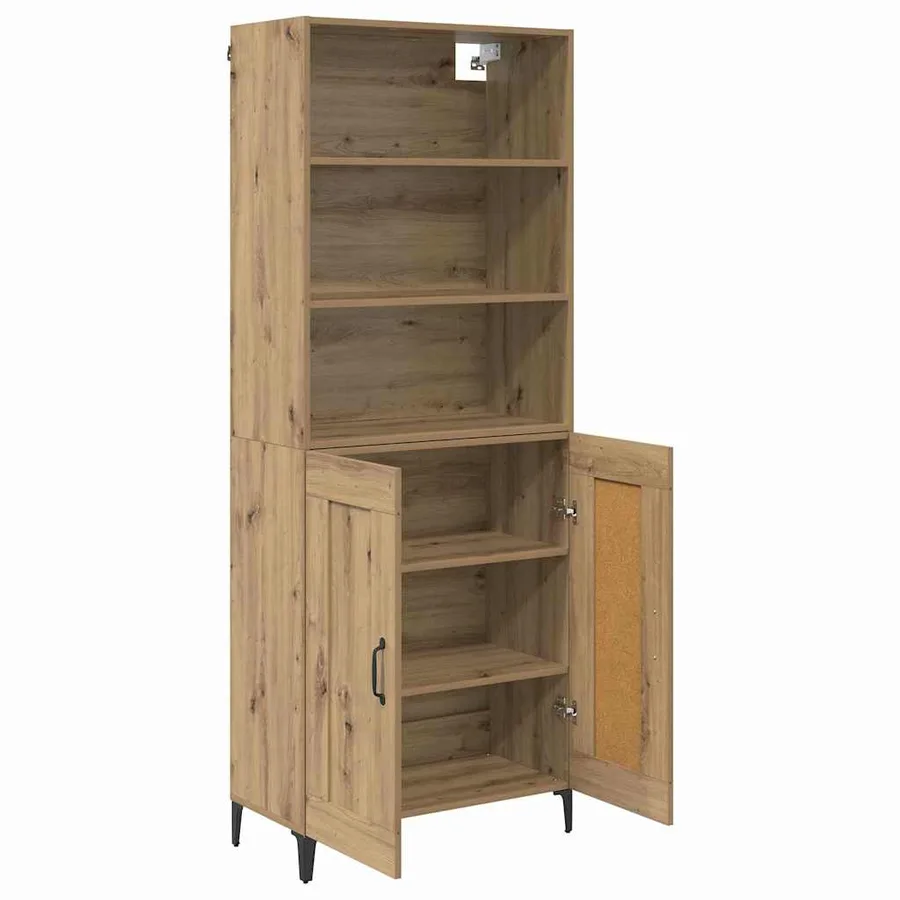 Haut Armoire 2 pcs chêne artisanal 69,5 x 34 x 180 cm - 5