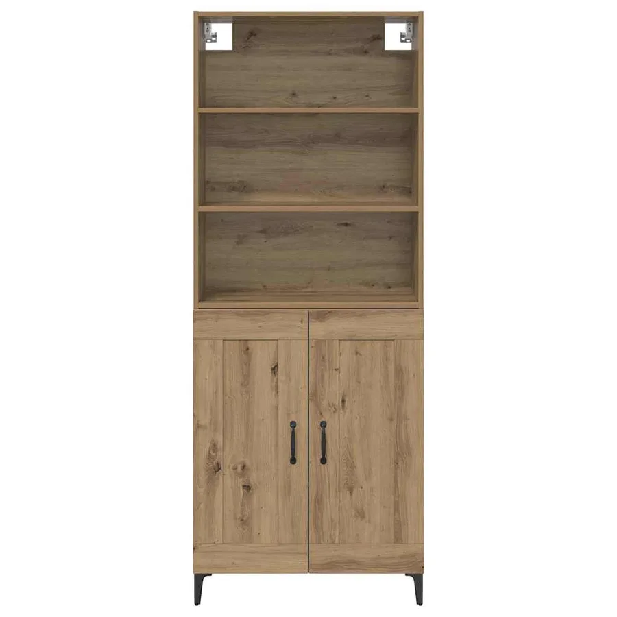 Haut Armoire 2 pcs chêne artisanal 69,5 x 34 x 180 cm - 6