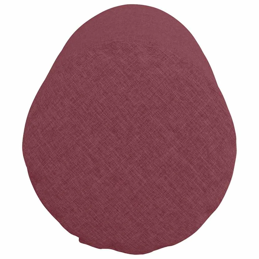 Coussins d'accent 2 pcs Bordeaux Ø 25 x 70 cm tissu - 7