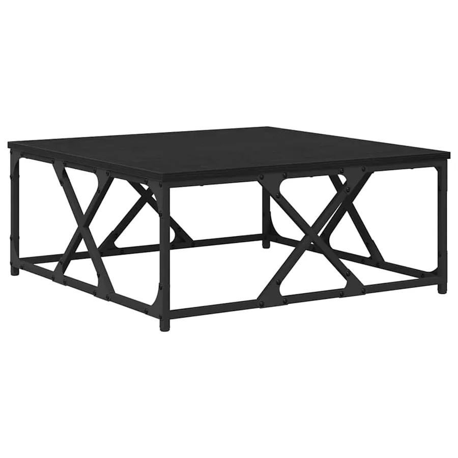 Table basse Chêne noir 70 x 70 x 30 cm Bois d'ingénierie - 2