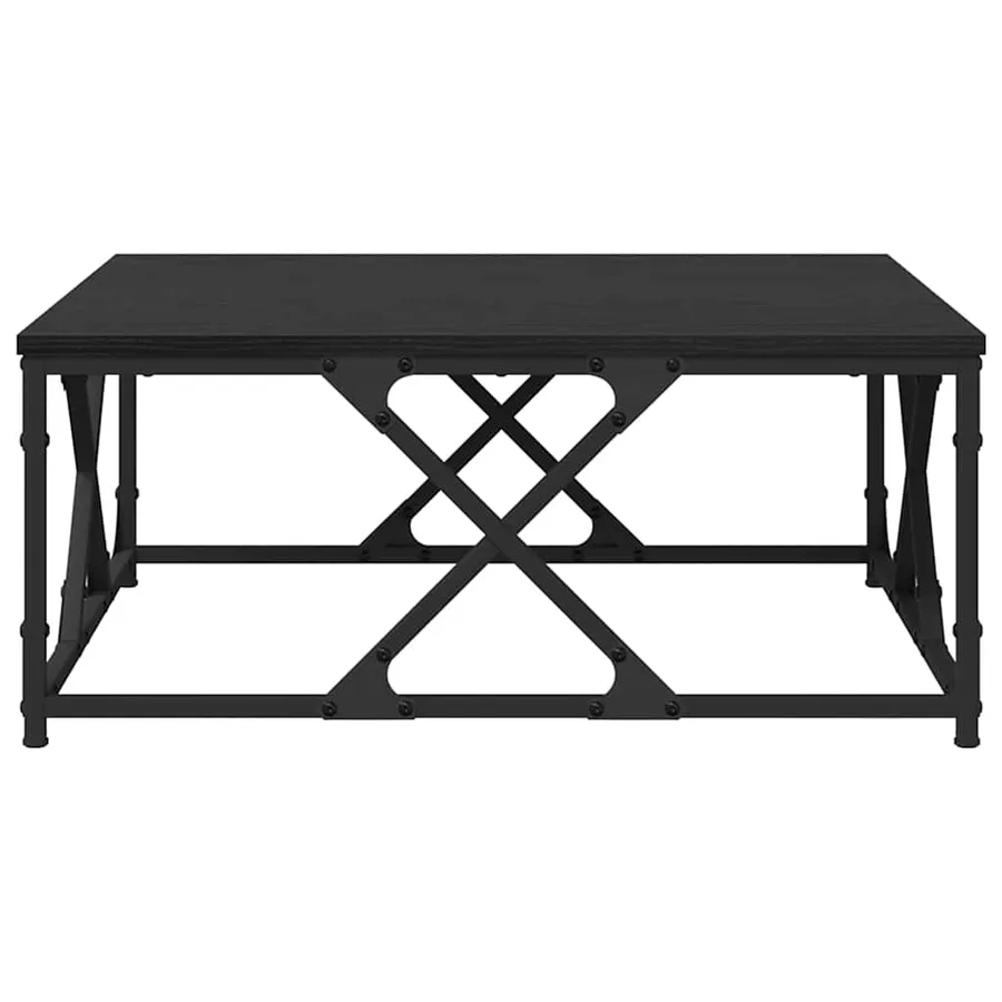Table basse Chêne noir 70 x 70 x 30 cm Bois d'ingénierie - 5