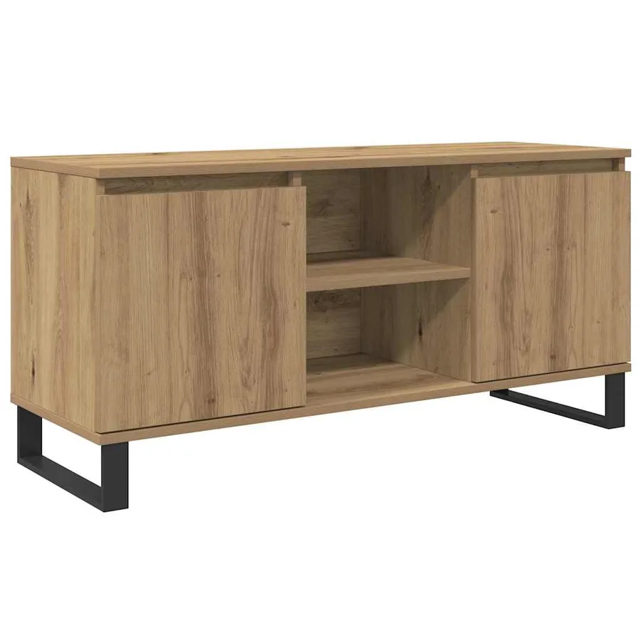 Meuble TV 104 x 35 x 50 cm Chêne artisanal Bois d'ingénierie - 2